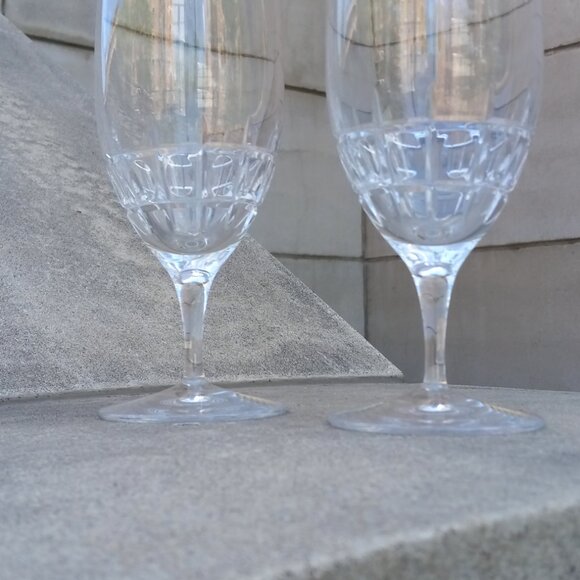 Waterford Marquis Harper Iced Crystal Tea Pair Glasses (2) 7.875" - Picture 4 of 10